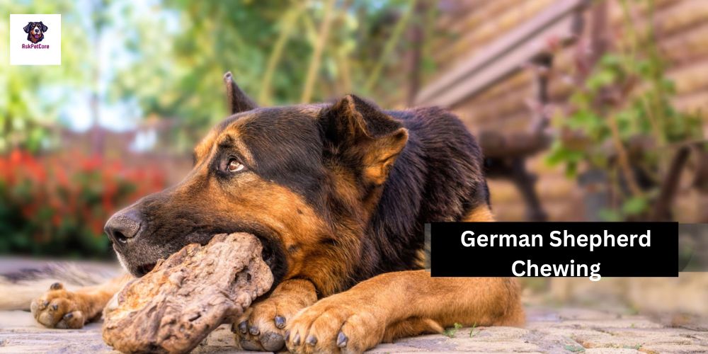 What is German shepherd chewing